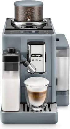 De'Longhi Coffee Machine, 3.5" Touch Colour Display, One - Touch, Bean Switch System, LatteCrema Hot Technology, Automatic Milk Foam, Optimal Coffee Extraction, Pebble Grey | EXAM440.55.G