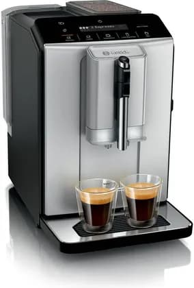 Bosch Series 2 VeroCafe Fully Automatic Coffee Machine, 15.0 Bar Pump Pressure, LCD Display, OneTouch DoubleCup, Automatic Sleaning System Present, Silk Silver | TIG20301