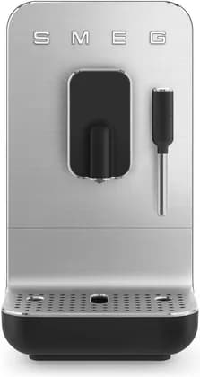 Smeg Collezione Bean To Cup Coffee Machine with Steam Wand, 1350 W Power, 3 Adjustable Water Hardness, 1.4 L Container Capacity, 220-240 Voltage, 50/60 Hz, Matte Black | BCC12BLMUK
