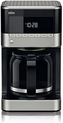 Braun PurAroma 7 Coffee maker OptiBrew System, Calc Warning, 12cups Capacity, 1-4 Cups settings, Coffee strenght Selector, Premium LED display - KF 7120