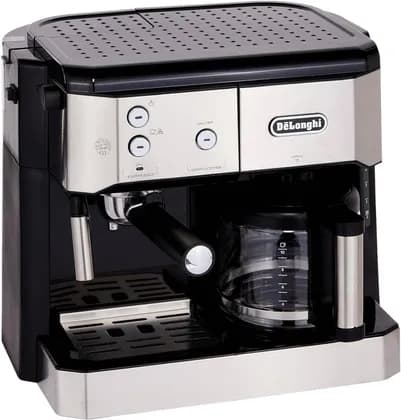 De'Longhi Dual Function Coffee Machine Espresso And Drip Coffee | Milk Frother | BCO421.S (Silver)