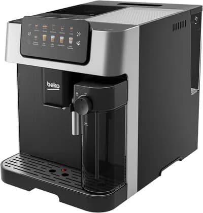 Beko CEG 7304X Automatic Bean to Cup Espresso Coffee Machine with 19 Bar, 1350W, Touch Control LCD Display, 2L Water Capacity, 600ml Milk Container Capacity - Stainless Steel