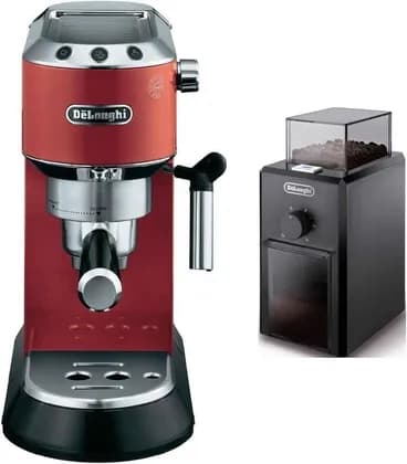 De'Longhi Powder Espresso Machine - Red, EC685.R + KG79
