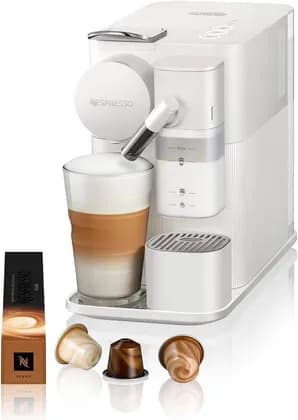 Nespresso Lattissima One Evo Automatic Coffee Maker, 19 Bar Pressure Pump, 1450W, Single-Serve Capsule, Automatic Frothed Milk, Cappuccino and Latte, White | EN510.W