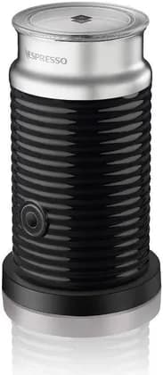 Nespresso Aeroccino 3 Milk Frother, Stainless Steel Material, Prepration Of Light And Creamy Hot Milk, 230 Watts, Black | Aeroccino 3