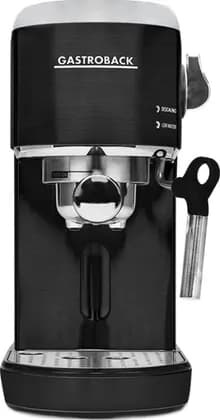 Gastroback Design Espresso Piccolo Coffee Machine, 1400W, 2 Cups Capacity, Black / Silver | ‎42718