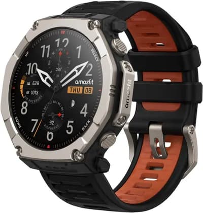 Amazfit T-Rex Ultra 2 Rugged Smartwatch with AMOLED Display with Offline Navigation, Black Magma | A2550