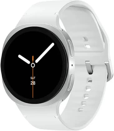 SAMSUNG Galaxy Watch8, 1.5" Super AMOLED Display, Accelerometer, Barometer, Gyro Sensor, Galileo, GPS, Bluetooth 5.3, US Version, 5 ATM, 44mm, Sport Band, Silver | SM-L330