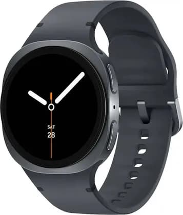 SAMSUNG Galaxy Watch8, 1.5" Super AMOLED Display, Accelerometer, Barometer, Gyro Sensor, Galileo, GPS, Bluetooth 5.3, International Version, 5 ATM, 40mm, Sport Band, Graphite | 198957101786