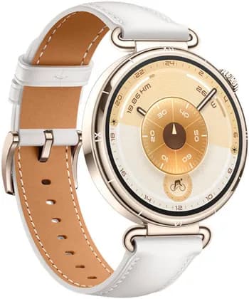 HUAWEI WATCH GT 6 Smartwatch, 1.32" AMOLED Display, 41mm, GPS, 100+ Sports Mode, iOS & Android Compatible, ECG Analysis, Health Monitoring, 21 Days Battery Life, White Composite Leather Strap | GT6