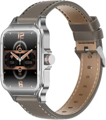 Promate XWatch-RM ActivLife Smartwatch, 1.78" Curved AMOLED Display, 100+ Sports Modes, Active Lifestyle Management, Integrated Flashlight, Bluetooth Calling, IP68 Water-Resistance, Silver | XWatch-RM