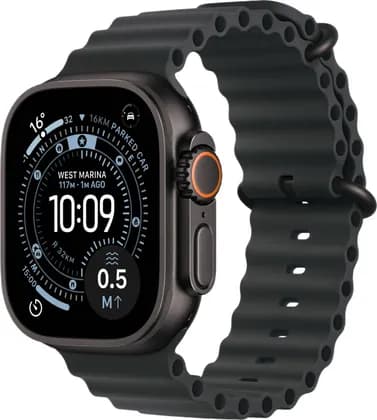 Apple Watch Ultra 3 Smartwatch, Always On Retina Display, S10 Chip with 64-Bit Dual-Core Processor, Up to 42 Hours Battery, GPS + Cellular, 49mm Black Titanium Case, Black Ocean Band | ULTRA-3