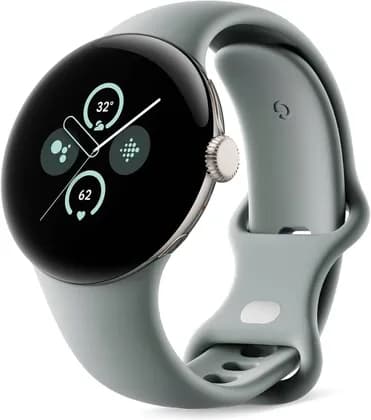 Google Pixel Watch 2 32GB+ 2GB RAM Heart Rate Tracking, Stress Management, Safety Features Android Smartwatch, 4G LTE + Bluetooth Wi Fi, Champagne Gold Aluminium Case Hazel Active Band