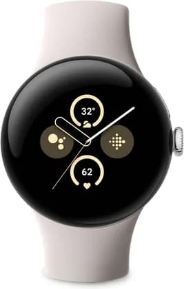 Google Pixel Watch 2 32GB+ 2GB RAM Heart Rate Tracking, Stress Management, Safety Features Android Smartwatch, Bluetooth Wi Fi, Silver Aluminium Case Porcelain Active Band