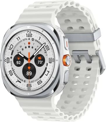 SAMSUNG Galaxy Watch Ultra Smartwatch - 47mm, Galaxy Al-powered, 4G LTE / Bluetooth Connectivity, GPS, Health Monitoring, Fitness Tracker, 10 ATM Water Resistance, Titanium White | PTSMWATCHULTRAWHITE