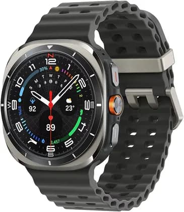 SAMSUNG 2025 Galaxy Watch Ultra Smartwatch, 1.5" Super AMOLED Display, Accelerometer, Barometer, Gyro Sensor, 10 ATM Water Pressure, GPS, Bluetooth v5.3, LTE, 47mm, Titanium Silver | SM-L705FZS1XSG