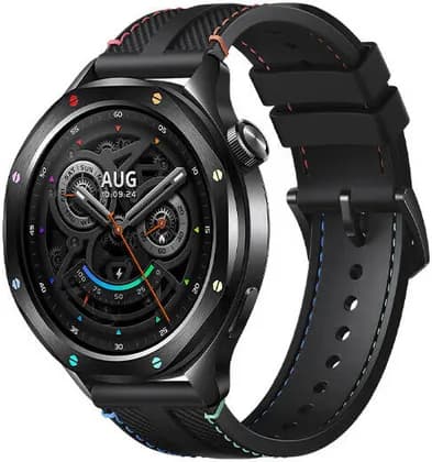 Xiaomi S4 Watch, 1.43" AMOLED Display, Heart Rate Sensor, Blood Oxygen Sensor, GPS, Galileo, Built-in GNSS, 2 Mic, 5ATM, 486mAh, Aluminum Alloy Frame, Fluororubber Strap+Nylon Strap, Rainbow | S4-RNBW