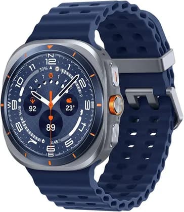 SAMSUNG 2025 Galaxy Watch Ultra Smartwatch, 1.5" Super AMOLED Display, Accelerometer, Barometer, Gyro Sensor, 10 ATM Water Pressure, GPS, Bluetooth v5.3, LTE, 47mm, Titanium Blue | SM-L705FZB1XSG