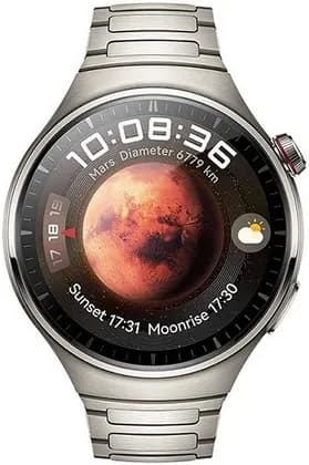 Huawei Watch 4 Pro Smartwatch, 1.5" LTPO AMOLED Display, Aerospace-Grade Titanium + Ceramic Case, Titanium Strap, All-Day SpO, Heart Rate, Sleep Monitoring, Silver | HuaweiWatch4Pro