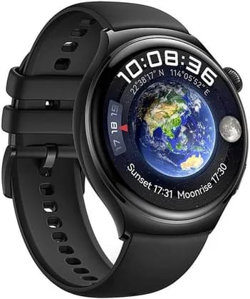 HUAWEI Watch 4 Smartwatch, 3D Curved Glass, Health at a Glance, eSIM Cellular Calling, New Activity Rings, 14-Day Battery Life, ECG Analysis, Compatible with Andriod & iOS, Black | HUW-WATCH4-BLK