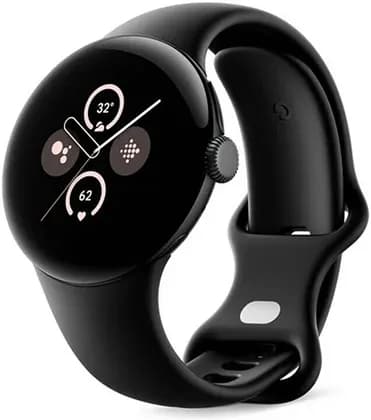 Google Pixel Watch 2 LTE Smartwatch, 41mm Diameter, Custom 3D Corning Gorilla Glass 5 Display, Qualcomm SW5100 Processors, BT5.0, Black Aluminum Case - Obsidian Active Band - LTE | G4TSL
