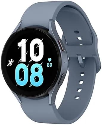 Samsung Galaxy Watch 5 44mm Bluetooth, Sapphire Crystal Display, Body, Health, Fitness & Sleep Tracker, GPS Tracking, Up to 45 Charged in 30min, 3-in-1 BioActive Sensor, Sapphire | SM-R910NZBAMEA