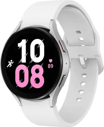 Samsung Galaxy Watch 5 44mm Bluetooth, Sapphire Crystal Display, Body, Health, Fitness & Sleep Tracker, GPS Tracking, Up to 45 Charged in 30min, 3-in-1 BioActive Sensor, Silver | SM-R910NZSAMEA