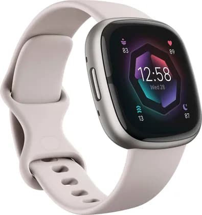Fitbit Sense 2 Advanced Health and Fitness Smartwatch, Tools to Manage Stress & Sleep, ECG App, SpO2, 24/7 Heart Rate & GPS, 6 Days Battery, Alexa built-in, One Size, Platinum | FB521SRWT-US
