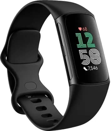 Fitbit Charge 6 Advanced Fitness & Health Tracker with Built-In GPS Smartwatch, 1.4mm AMOLED Display, Real-Time Heart Rate, SpO2 & Skin Temperature, Stress Management, Obsidian | GA05183-NA