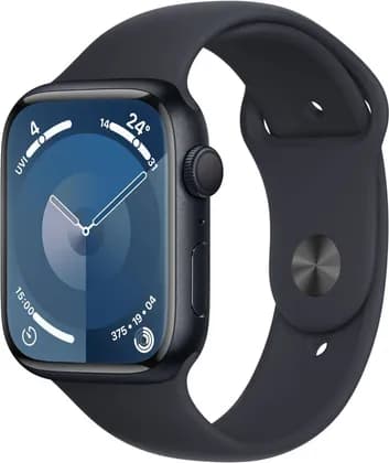 Apple Watch Series 9 GPS 41mm Smartwatch with Midnight Aluminum Case with Midnight Sport Band M/L, Fitness Tracker, Blood Oxygen & ECG Apps, Always-On Retina Display, Midnight | MR8X3LL/A