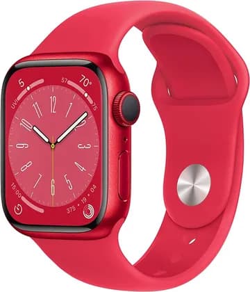 Apple Watch Series 8, GPS 45mm Red Aluminum Case with Red Sport Band, Regular | Apple watch 8 45 Red