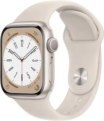 Apple Watch Series 8, GPS 45mm Starlight Aluminum Case with Starlight Sport Band, Regular | Apple watch 8 45 Starlight