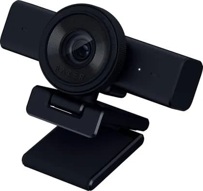 Razer Kiyo V2 X 1440p 60FPS Streaming Webcam, Fast Auto-Focus, 80° Wide-Angle Lens, Built-In Microphone, USB Plug-and-Play, Compatible with OBS Teams Zoom, Tripod Mount, Black | RZ19-05380100-R3U1