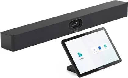 Yealink MeetingBar A40-031 - All-in-One 4K Video Conferencing Solution with Dual 48MP Cameras, 120 Field of View, 8MEMS Microphone Array, CTP25 Touch Panel, Compatible with Microsoft Teams and Zoom
