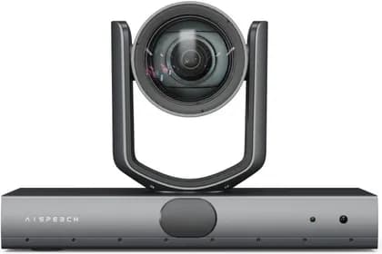 AISPEECH C60 AI Tracking Binocular Voice Camera, Dual 1080P Lenses (Close-up + Panoramic), 8-Mic Array Speaker Tracking, 12X Optical Zoom PTZ, Auto-Framing for Zoom Teams Meetings, Black | C60