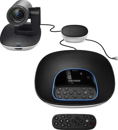 Logitech GROUP Video Conferencing System, Motorized Pan/Tilt/Zoom, 10x HD Zoom, Diagonal FOV 90°, 8.5 m IR Range, Full HD 1080p at 30fps, Autofocus | 960-001057