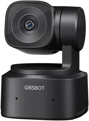 OBSBOT Tiny SE AI-Powered Full HD PTZ Webcam, 1/2.8'' CMOS Image Sensor, 2M Effective Pixels, f/1.8 Aperture, 1 - 4x Digital Zoom, 2-Axis Gimbal, Built-in Mic with Noise Reduction | Tiny-SE