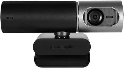 Streamplify CAM PRO Webcam, 8.5MP SONY CMOS Sensor, 4K/30fps Capture, 5x Digital Zoom with 720p Resolution, Built-In Dual Omnidirectional Mics, Auto Focus Type, 105° Viewing Angle, Black | 70554