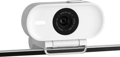 Elgato Facecam Neo Webcam, CMOS Sensor 1/2.9", Elgato AF Lens (auto focus) Optics, 26 mm (Full-Frame Equivalent) Focal Length, f/2.0 Aperture, 77° FoV, USB Type C Connection, White | 10WAE9901