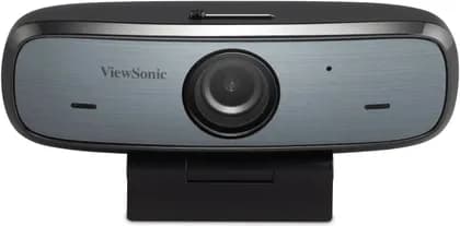 ViewSonic 1080p USB Webcam, FHD Resolution & 90° Field of View, Frame Rates up to 30 fps, Built-In Privacy Shutter Integrated Cable Management, Black/Silver | VB-CAM-002