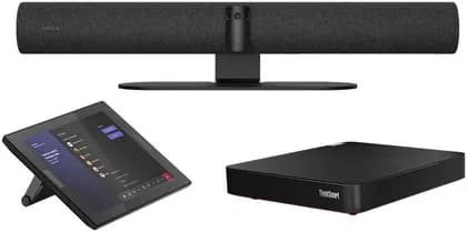 Jabra PanaCast 50 Room System,Panoramic Multi-Camera Array, 13 MP Camera Resolution, Up to 6x Lossless Digital Zoom, 2x 2" (50mm) Woofers, 2x 3/4" (20mm) Tweeters, Black | 8601-337