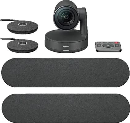 Logitech Rally Plus Video Conferencing Kit, With 2x Rally Speakers, 2x Microphone, Up to 3840 x 2160 Resolution, SuperSpeed USB 3.0 Interface Type, Black | 960-001242 / 960-001224