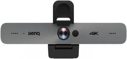 BenQ DVY32 4K UHD Video Conference Camera, High-Performance Sony image Sensor, 120° Wide Field of View with 5x Digital Zoom, AI Auto Framing, Omnidirectional Mics, H.265 Video Encoding, Grey | DVY32