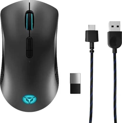 Lenovo Legion M600 Wireless Gaming Mouse, 2.4GHz, Bluetooth 5.0, Wired via USB 2.0 Connection Type, Up to 16000 DPI, 9 Mice Button, Black | GY50X79385