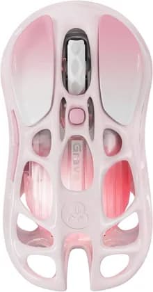 GravaStar Mercury M1 Pro Special Edition Wireless Mouse, 26000 DPI, 650 IPS Acceleration, PAW3395DM Sensor, 5 Programmable Buttons, Support Wired/2.4GHz/BT, Sakura Pink | M1-PRO-SE