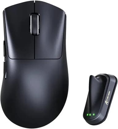 Attack Shark V8 Wireless Gaming Mouse, 8K Polling Rate, 42,000 DPI PAW3950 MAX Sensor, Ultra-Lightweight 59g Esports Mouse, 400H mAh, Tri-Mode Bluetooth, 2.4GHz & Wired Connectivity, Black | V8