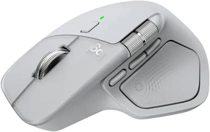 Logitech MX Master 4 Wireless Mouse, 8K DPI Darkfield Sensor, MagSpeed Scroll & Thumb Wheel, Haptic Sense Feedback, Multi-Device Bluetooth & Logi Bolt, Pale Gray | 910-007563 / 910-007559