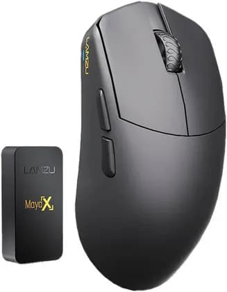 Lamzu MAYA X High-Performance Gaming Mouse 30,000 DPI PixArt 3950 Sensor, 8000Hz Polling Rate, Programmable Buttons, Wired & 2.4GHz Wireless, USB-C, Precise Optical, Charcoal Black | 6975637430213