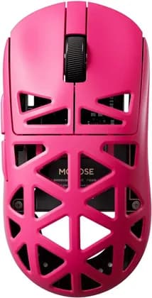 MCHOSE A7X Ultra Magnesium Alloy Wireless Gaming Mouse, PAW3950TI, 42000 DPI, 8K Polling, TOPSPEED Wireless, Omron Optical 70M Switches, ICEFLOW Coating, Tri-Mode, 53g, Rose Red | MC-A7X-3