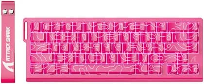 ATTACK SHARK X68 HE Rapid Trigger Keyboard Magnetic Switch, 60% Wired 8KHz Magnetic Keyboard With 0.01mm RT Accuracy, Support RT/Snap Tap/DKS/MT/TGL, Pink | X68 HE-PNK